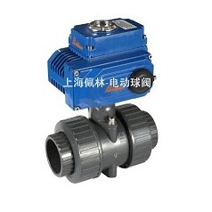 PVC電動雙由令活接球閥，Q961F雙由令電動球閥